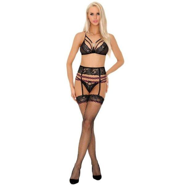 LIVCO CORSETTI SETS - SNEHANA LC 90443 MELLTARTÓ + HARISNYATARTÓ + BUGYI
FEKETE L/XL