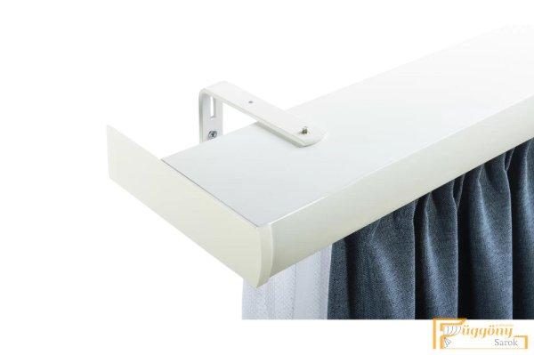 DecoLino Standard profil 01 fehér - Design karnis szett szett oldalfali
tartóval (10 színben választható)