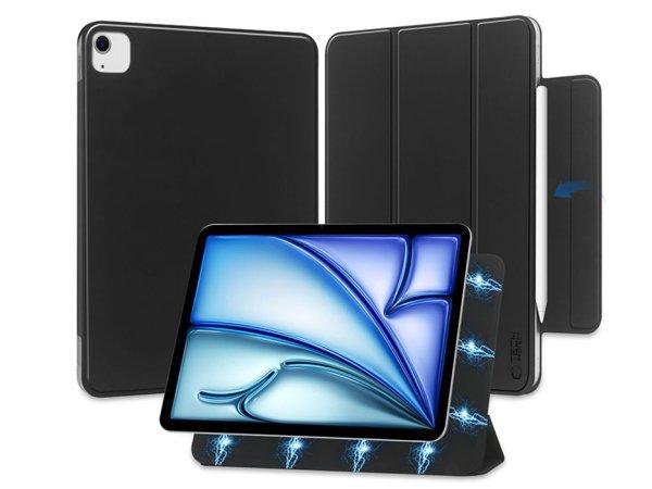 Apple iPad Air 13 (2024) tablet tok (SmartCase) on/off funkcióval -
Tech-ProtectMagnetic - fekete (ECO csomagolás)