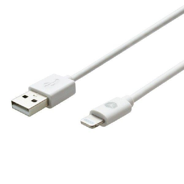 Sturdo Adat- és töltőkábel MFi USB/Lightning, 2.4A, 1m, fehér