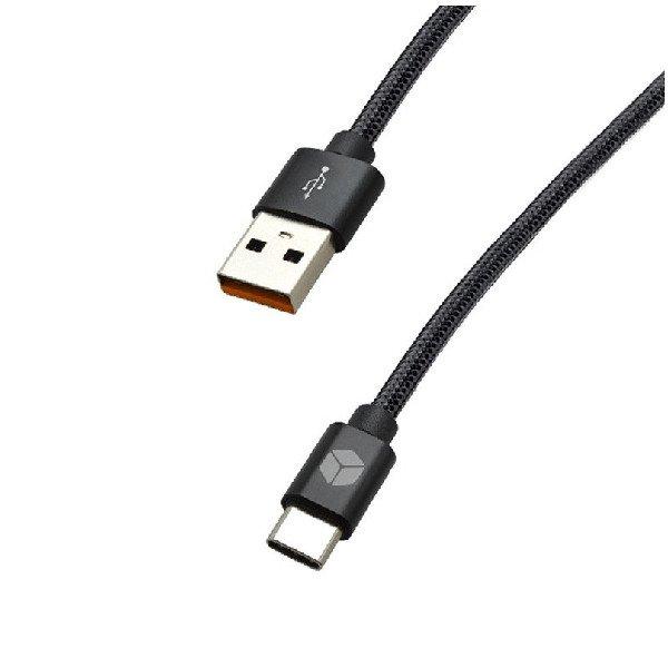 Sturdo Adat- és töltőkábel USB/USB-C, 3A, 1.5m, fekete
