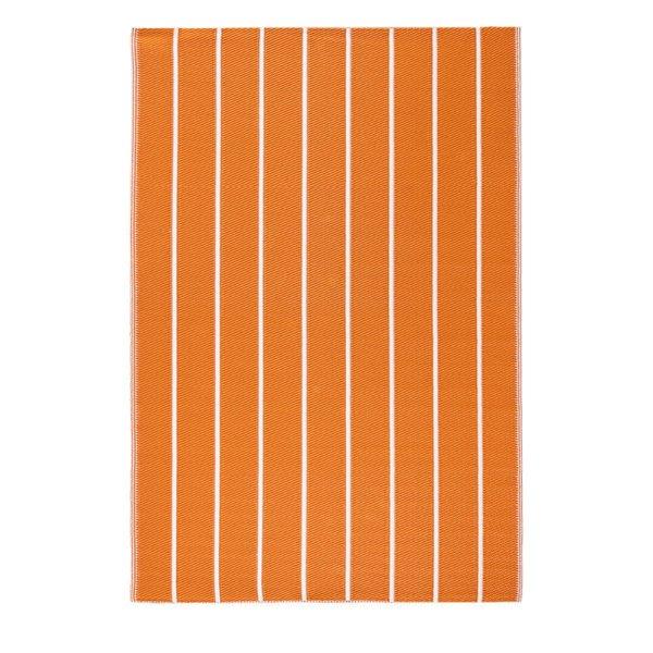 Csíkos kültéri szőnyeg, 120 x 180 cm, narancssárga