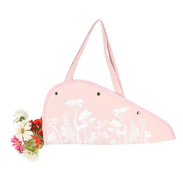 Mezei virág mintás virágtartó táska, pink