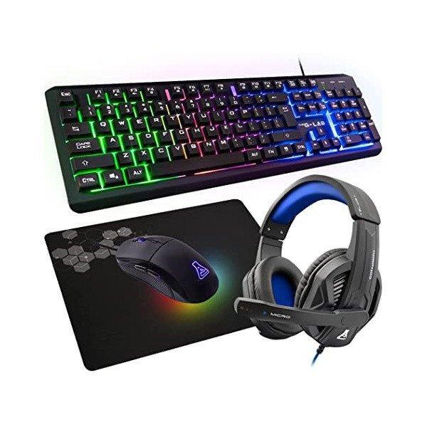 The G-Lab Gaming kit - 4 in 1 COMBO SELENIUM HU (KEYZ 160 billentyűzet, KULT
170 egér, egérpad, KORP 100 headset,magyar)