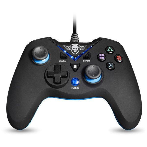 Spirit of Gamer Gamepad - XGP WIRED Blue (USB, 1,8m kábel, Vibration, PC és
PS3 kompatibilis, fekete-kék)