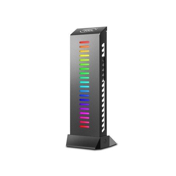 DeepCool Videókártya tartó - GH-01 A-RGB (Fekete, RGB, állítható
magasság, max. terhelhetőség: 5 kg)