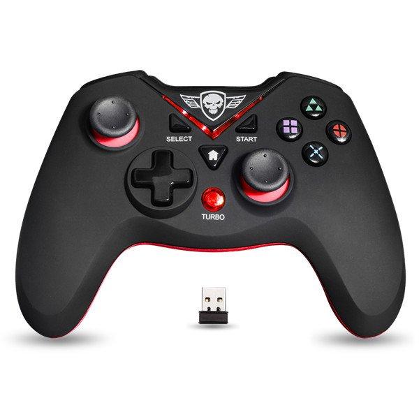 Spirit of Gamer Gamepad Vezeték Nélküli - XGP WIRELESS Red (USB, Vibration,
PC és PS3 kompatibilis, fekete-piros)