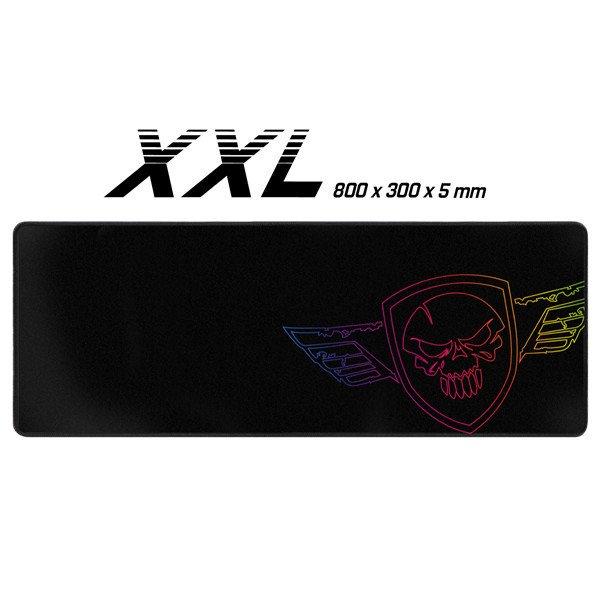 Spirit of Gamer Egérpad - Darkskull Mouse Pad - Ultra King Size (800 x 300 x
5mm; varrott szélek; fekete)