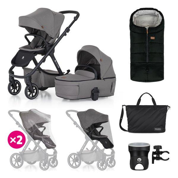 Petite & Mars Kombinált babakocsi ICON 2in1 Dove Grey XXL RWS