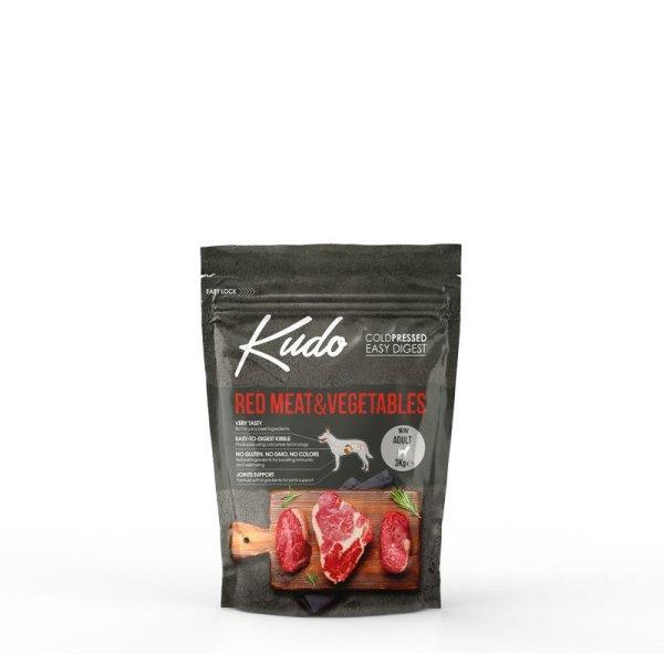 Kudo Low Grain Adult Red Meat/Vegetables Mini száraz kutyatáp vörös hús,
zöldség 3kg