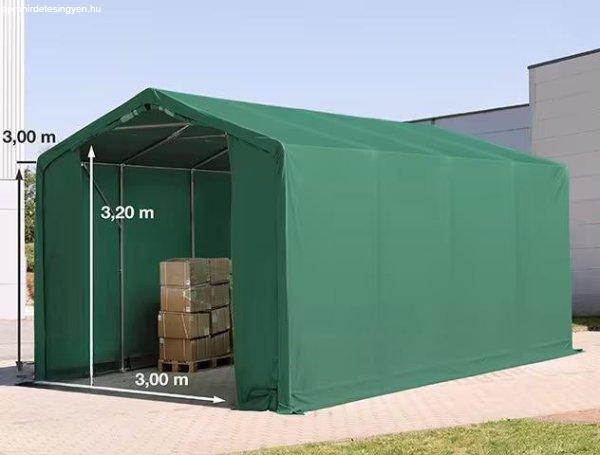 Professzionális ponyva csarnok  raktársátor ipari sátor 4x8 m oldalmagasság
3,00m ponyva PVC  zöld