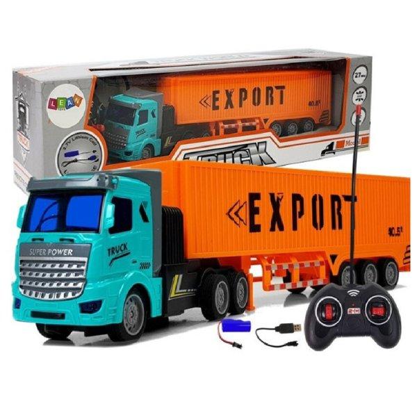 Távirányítós akkumulátoros export szállító konténeres teherautó –
interaktív játékélmény gyermekek számára (BBJ)