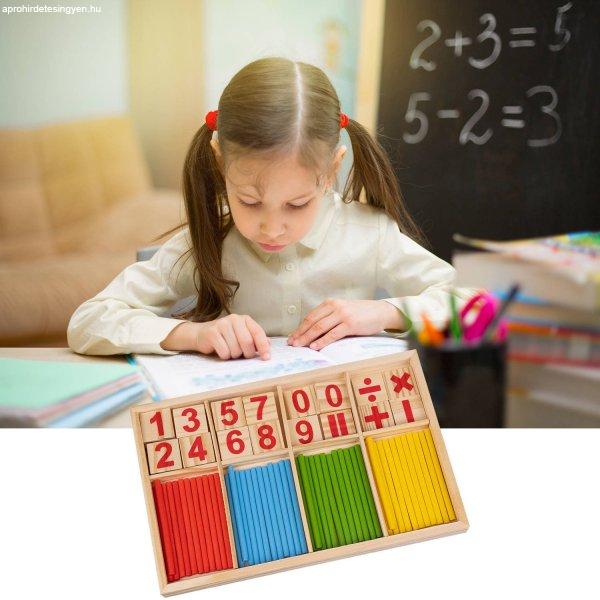 72 részes matematikai játék színes pálcikákkal – számoló készlet
tanuláshoz kisgyerekeknek (BB-14843)