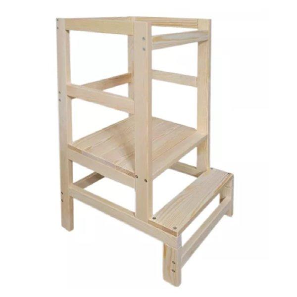 Fából készült állítható magasságú gyermek fellépő – biztonságos
megoldás kicsiknek (BB-24637)