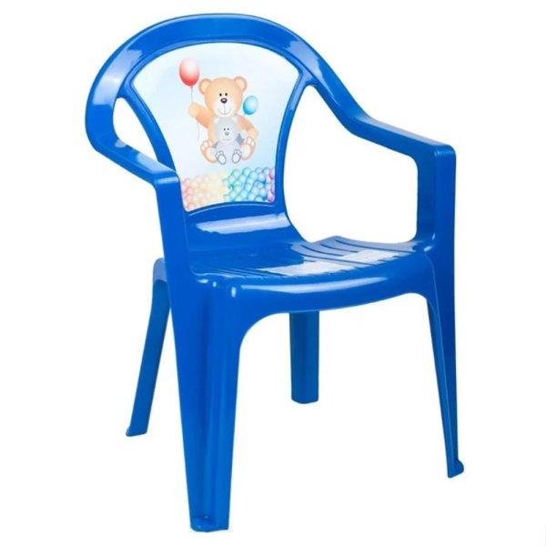 Macis kék színű kisgyermek műanyag szék – kertbe, teraszra vagy akár a
gyerekszobába (BBJ)