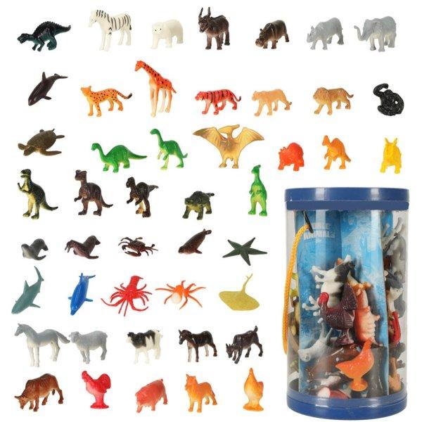 Állat figurák mix készlet - 48 különböző figura, négy állatcsoporttal
(BBI-5844)