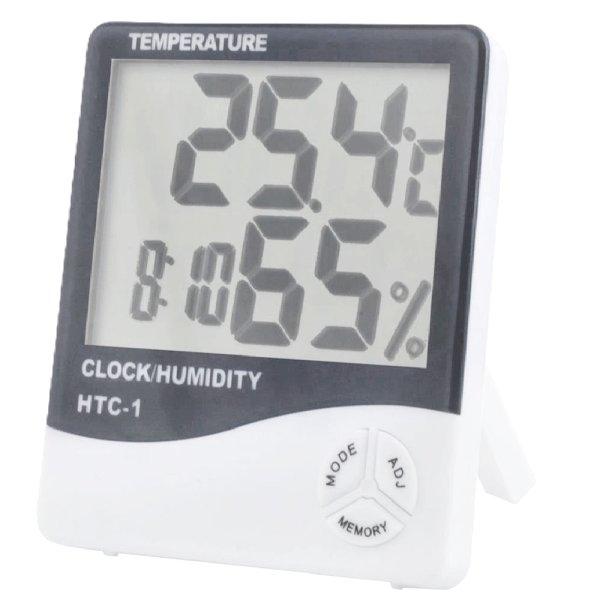 Multifunkciós mérőállomás órával, ébresztővel, páratartalom és
hőmérséklet kijelzéssel (BB-3466)