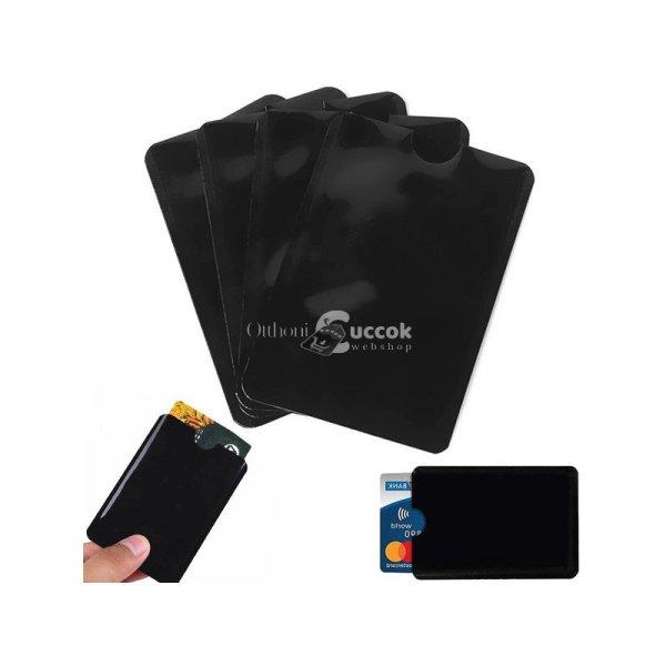 RFID védelemmel ellátott kulcstartó kártyatartó x4