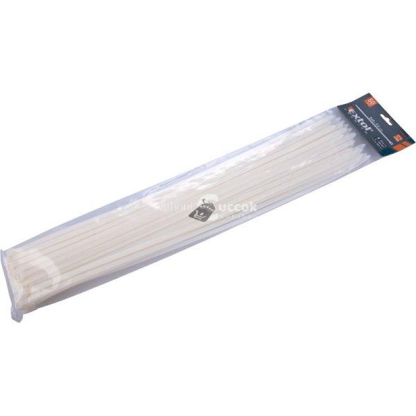 EXTOL PREMIUM kábelkötegelő 7,6×540mm 50db, fehér nylon; UV-, sav- és
lúgálló
