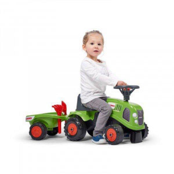 Falk lábbal hajtható traktor 212C Baby Claas pótkocsival