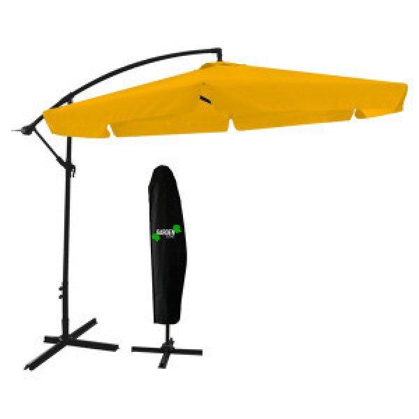 GardenLine Banana függő napernyő - sárga - 3 m