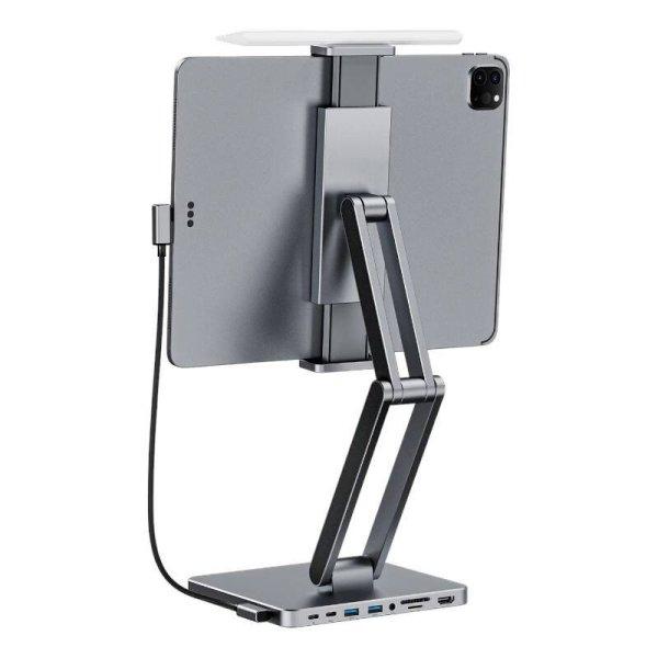 Docking station with stand for Tablet/iPad, INVZI, MH03, MagHub, 3x USB-C, 2x
USB-A