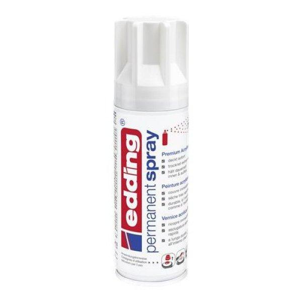 Akrilfesték spray, 200 ml, EDDING "5200", fényes fehér