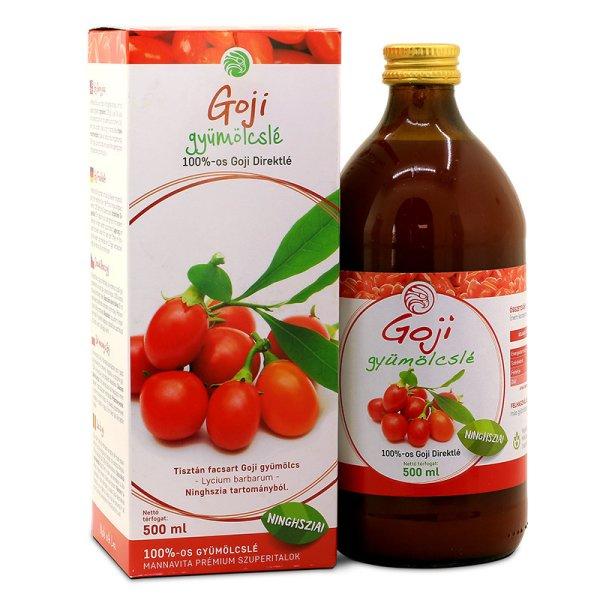 Mannavita GOJI gyümölcslé 100%-os, 500 ml (2db)