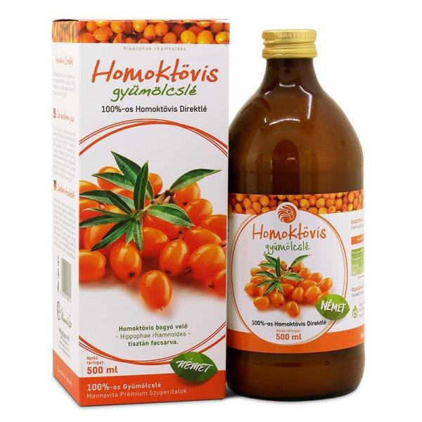 Mannavita HOMOKTÖVIS gyümölcslé 100%-os, 500 ml (2db)