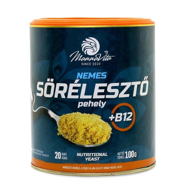 Mannavita Nemes Sörélesztő pehely + B12 vitamin, 100g (2db)