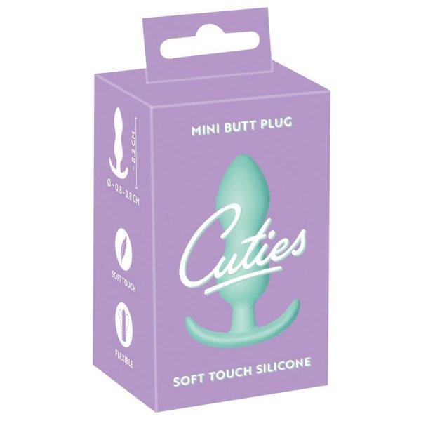 Cuties Mini Butt Plug - szilikon anál dildó - menta (2,8cm)