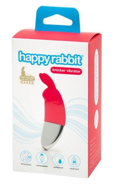 Happyrabbit Knicker - akkus csiklóvibrátor (piros)