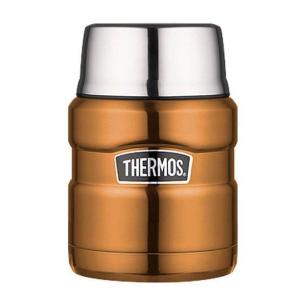 Thermos Style Uzsonnatartó termosz összecsukható kanállal
és pohárral - réz 470 ml