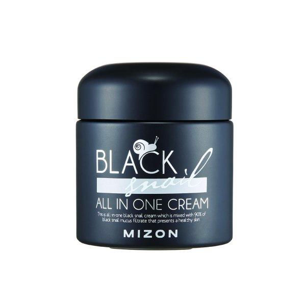 Mizon Arcápoló krém afrikai fekete csiga váladék
szűrővel 90% (Black Snail All In One Cream) 75 ml