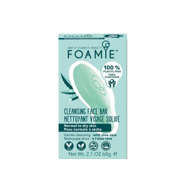 Foamie Szappan normál és száraz bőrre Aloe You Vera Much
(Cleansing Face Bar) 60 g