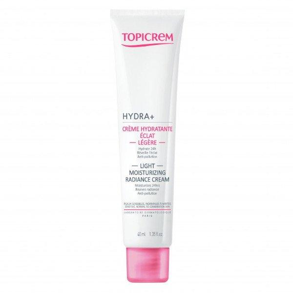 Topicrem Hidratáló könnyű bőrkrém
érzékeny, normál és vegyes bőrre HYDRA+ (Light
Moisturizing Radiance Cream) 40 ml