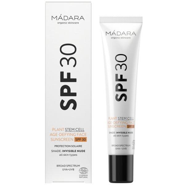 MÁDARA Növényi őssejtes fényvédő
öregedésgátló hatással Plant Stem Cell (Age-Defying
Face Sunscreen SPF 30) 40 ml