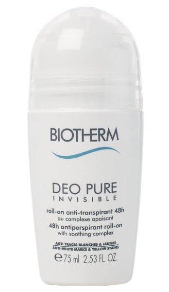 Biotherm 48 órás nyugtató hatású
izzadásgátló Deo Pure Invisible (Roll-On) 75 ml