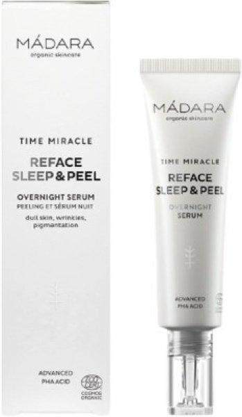 MÁDARA Éjszakai bőrápoló szérum Time Miracle
(Reface Sleep & Peel Overnight Serum) 30 ml