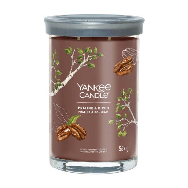 Yankee Candle Illatgyertya Signature tumbler Praline & Birch 567 g - nagy