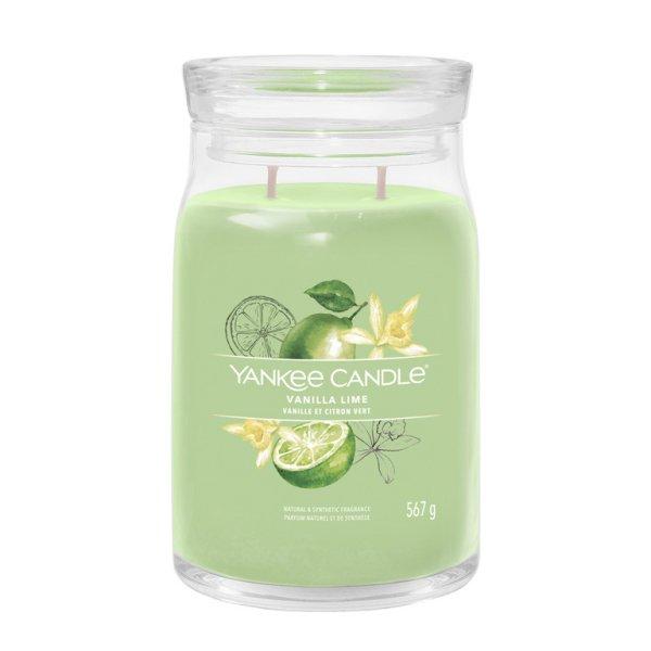 Yankee Candle Illatgyertya Signature Vanilla Lime 567 g - nagy