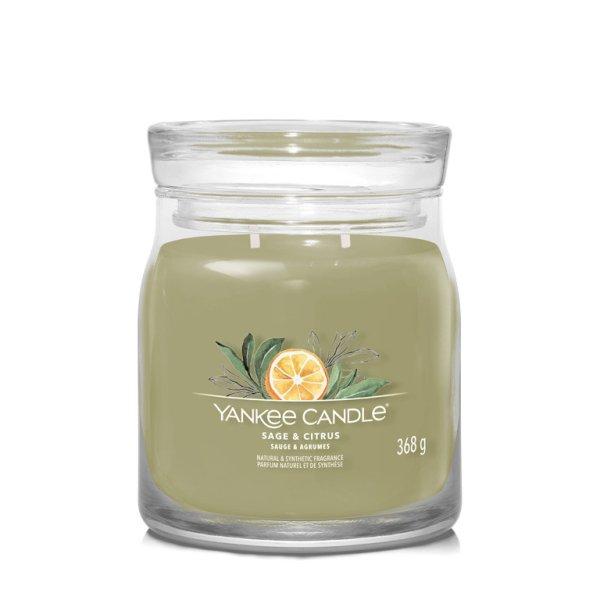 Yankee Candle Illatgyertya Signature közepes Sage & Citrus 368 g