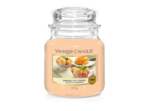 Yankee Candle Illatgyertya Classic Mango Ice Cream 411 - közepes