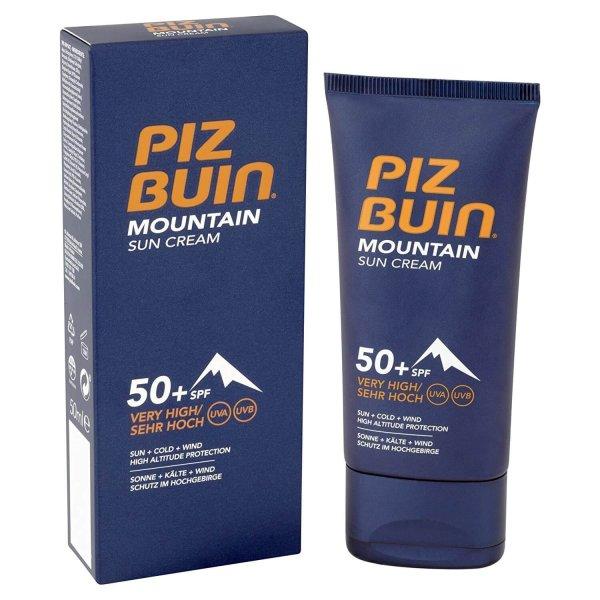 Piz Buin Maximális védelmet biztosító napvédő
krém SPF 50+ (Mountain Sun Cream) 50 ml