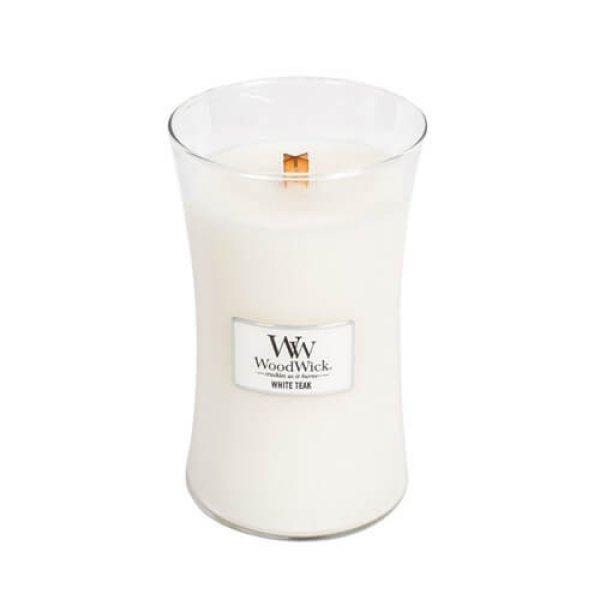 WoodWick Illatgyertya White Teak 609,5 g