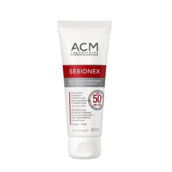 ACM Mattító krémes zselé SPF 50+Sébionex (Mattifying
Sunscreen Gel) 40 ml