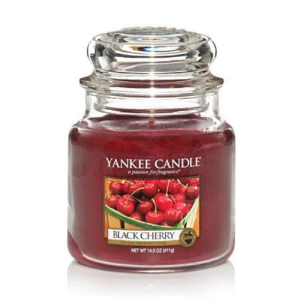 Yankee Candle Illatgyertya Classic Black Cherry 411 g - közepes