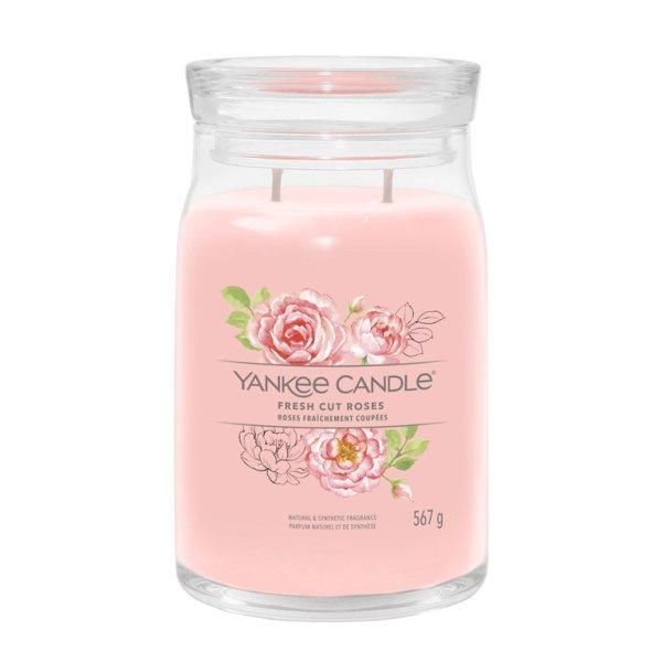 Yankee Candle Illatgyertya Signature Fresh Cut Roses 567 g - nagy