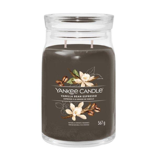 Yankee Candle Illatgyertya Signature Vanilla Bean Espresso 567 g - nagy