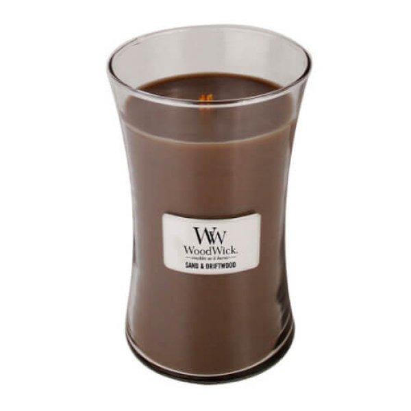 WoodWick Illatgyertya Sand & Driftwood 609,5 g - nagy